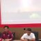 Kiri ke kanan: Sekretaris KPA Jabar Dadang Iradi, Pengelola Program HIV Dinas Kesehatan Provinsi Jawa Barat Asep Ruhyani, Lurah Situsaeur Bandung Deni Setiabudi, dan Tri Irwanda dari Rumah Media Interaksi saat menjadi nara sumber dalam acara koordinasi lintas struktur dan stakeholder tentang pencegahan dan penanggulangan HIV/AIDS di Aula SMKN 2 Kota Bandung, Rabu (15/21/2023). (Ricky Prayoga)