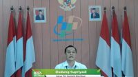 Ketua Tim Statistik Distribusi BPS Provinsi Jawa Barat Dudung Supriyadi memberikan keterangan daring di Bandung, Rabu (1/11/2023). (Istimewa)