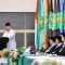 Menteri Pertahanan Prabowo Subianto (kiri) saat memberikan sambutan pada pengukuhan Guru Besar Kehormatan Universitas Islam Malang (Unisma), Kota Malang, Jawa Timur, Sabtu (18/11/2023). (Tim Media Prabowo)