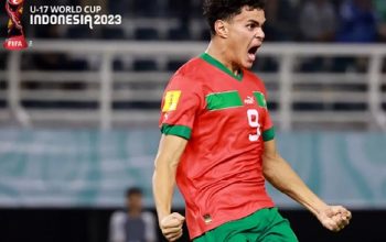 Timnas Maroko U17 menang adu penalti atas Iran U17 pada babak 16 besar Piala Dunia U17 2023, di Stadion Gelora Bung Tomo, Surabaya, Selasa malam 21 November 2023. (X @FIFAWorldcup)