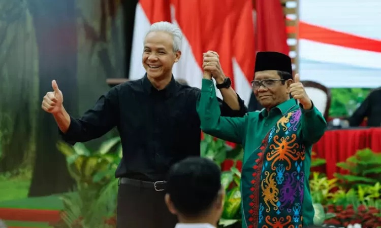 Pasangan calon presiden dan wakil presiden, Ganjar Pranowo dan Mahfud Md. (Istimewa)