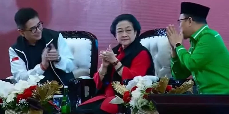 Di hadapan Relawan Ganjar-Mahfud se Pulau Jawa, Megawati Soekarnoputri menyindir bapak-bapak yang berkelakuan seperti Orde Baru. (ist)