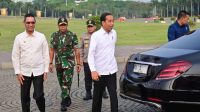 Presiden Joko Widodo bertolak ke Purwakarta, Jawa Barat, Kamis (9/11/2023), untuk meresmikan Pembangkit Listrik Tenaga Surya (PLTS) Terapung Cirata 192 Megawatt Peak (MWp). (Biro Pers Sekretariat Presiden/Muchlis Jr.)