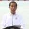Presiden RI Joko Widodo saat berpidato dalam agenda peresmian operasional Pembangkit Listrik Tenaga Surya (PLTS) Terapung Cirata, Purwakarta, diikuti dalam jaringan Sekretariat Presiden di Jakarta, Kamis (9/11/2023). (Andi Firdaus)