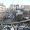 Salah satu lokasi di Gaza yang hancur di bombardir Israel.