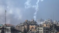 Foto yang diambil pada 9 November 2023 ini menunjukkan kerusakan parah setelah pasukan Israel menyerang sebuah rumah sakit di Kota Gaza. (Xinhua)