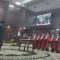 Hakim Konstitusi Suhartoyo saat membacakan sumpah dalam pelantikan sebagai ketua Mahkamah Konstitusi periode 2023-2028 di Gedung MK, Jakarta, Senin (13/11/2023). (Fauzi Lamboka)