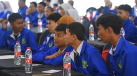 SERU: Para pelajar SMP se-Kota Sukabumi saat mengikuti kegiatan Student Camp i gelar di Selabintana Resort, Sukabumi, Senin (20/11/2023) .