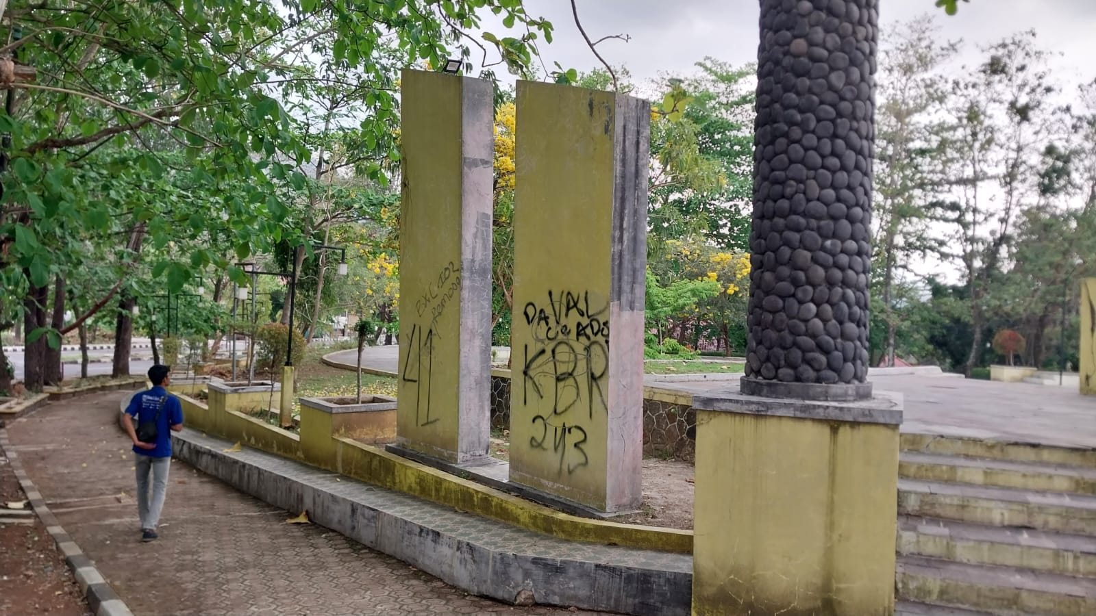 Fasilitas taman Bappeda di Coret-coret. (Foto : ist)