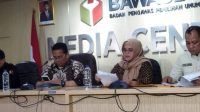 Jumpa pers pimpinan Bawaslu RI di Kantor Bawaslu RI, Jalan MH Thamrin, Gondangdia, Menteng, Jakarta Pusat, Selasa (19/12)