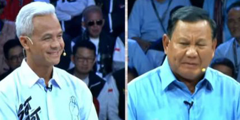 Ganjar Pranowo dan Prabowo Subianto/Rep
