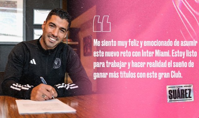 Luis Suarez resmi menandatangani kontrak dengan Inter Miami-intermiami/X-