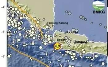 Setelah terjadi pada pagi tadi, Kabupaten dan Kota Sukabumi kembali merasakan gempa, pada Kamis (14/12/2023). Berdasarkan data yang dihimpun gempa terjadi di Barat Daya