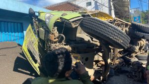Penyebab Truk Pasir Seruduk Rumah dan Ruko di Sukaraja, Rem Blong
