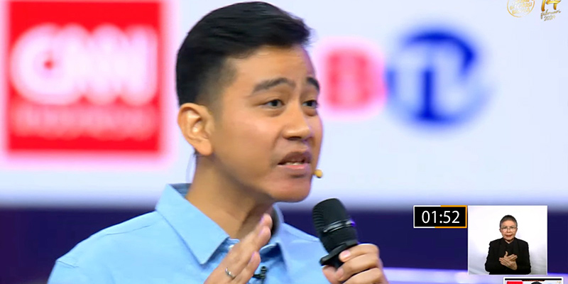 Calon wakil presiden nomor urut 2, Gibran Rakabuming Raka/Repro