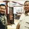 Menteri Pertahanan Prabowo Subianto menerima kunjungan Hendropriyono, di Kantor Kementerian Pertahanan RI, Jakarta, Selasa (5/12)/Ist