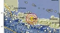 gempa berpusat di Kabupaten Sumedang dengan kedalaman 10 KM dengan kekuatan 4,8 Magnitudo.