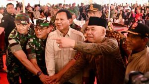 Cerita Perjuangan Prabowo Datang ke Sukabumi, Tiga Kali Ganti helikopter