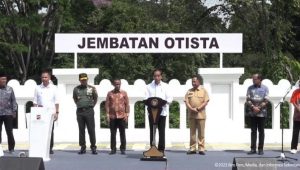 Jembatan Otista Bogor Senilai Rp101 Miliar Diresmikan Jokowi