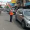 Dishub Kota Sukabumi saat mengatur lalu lintas