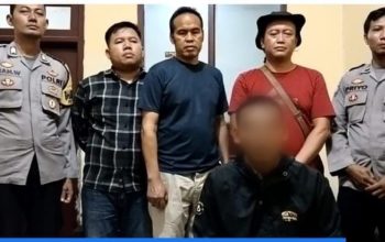 KLARIFIKASI : Pemuda asal Purabaya, Miftahudin (28) saat meminta maaf terkait rekayasa pembegalan di wilayah Sagaranten.(foto : ist)