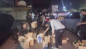 Satnarkoba Polres Sukabumi Kota Sita Ratusan Minuman Haram