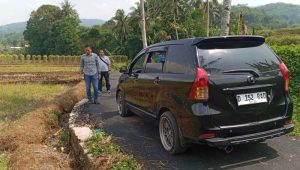 Unit Tipikor Polres Sukabumi Kota, Cek Proyek Jalan di Cireunghas 