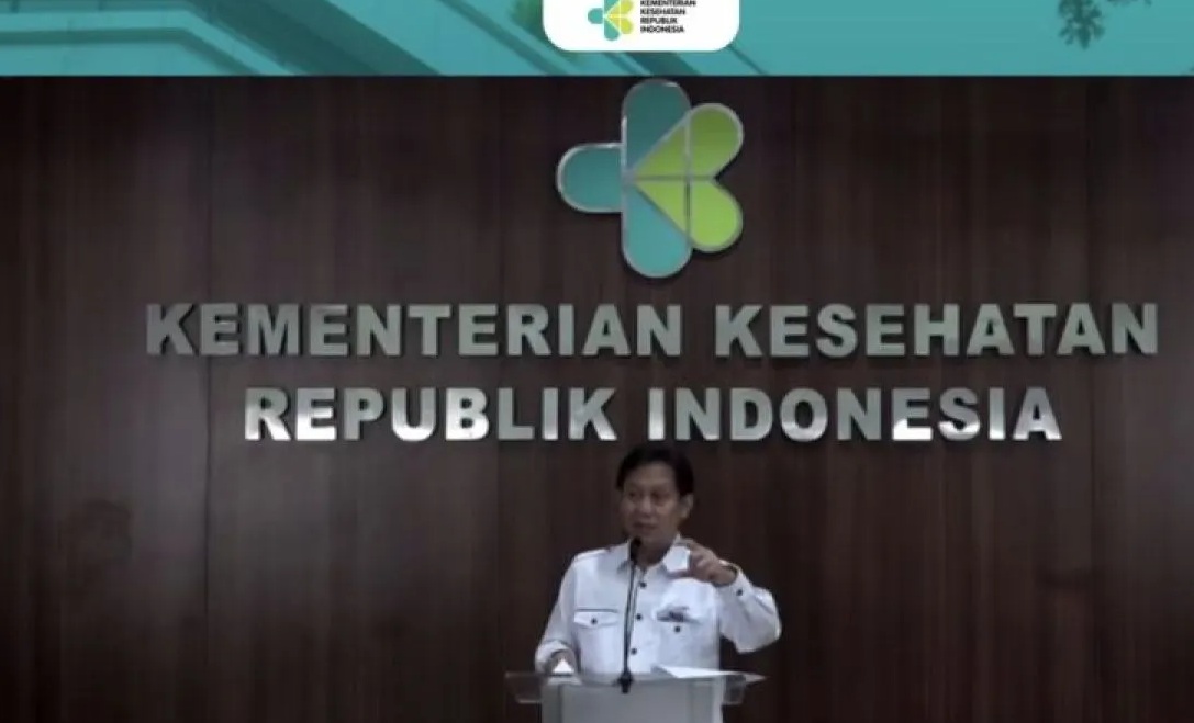 Menteri Kesehatan RI Budi Gunadi Sadikin saat menyampaikan pemaparan dalam agenda konferensi pers Kesiapsiagaan Sektor Kesehatan Menghadapi Masa Libur Natal dan Tahun Baru, diikuti dalam jaringan (daring) di Jakarta, Jumat (22/12/2023). (Andi Firdaus)
