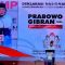 Prabowo Subianto menyampaikan orasi politiknya pada acara deklarasi Gempita mendukung pasangan Prabowo-Gibran di Bandung, Jawa Barat, Rabu (27/12/2023) (Genta Tenri Mawangi)