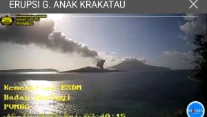 Gunung Anak Krakatau Kembali Erupsi