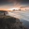 Pantai Cicaladi atau Karang Bolong yang terletak di Desa Sukatani