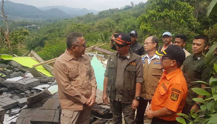 Wakil Bupati Sukabumi Dampingi Kepala BNPB