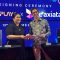 KERJASAMA: (ki-ka) Country Manager CATCHPLAY+ Indonesia, Dhini W Prayogo bersama dengan Chief Marketing Officer XL Axiata, Alfons Bosch Sansa melakukan penandatanganan kerja sama antara XL Axiata dengan CATCHPLAY+ di Jakarta, Rabu (13/12).