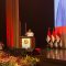 Calon presiden nomor urut 2 Prabowo Subianto menyampaikan sambutan usai menerima deklarasi dukungan Relawan Pedagang Indonesia Maju (RAPIM) di Djakarta Theater, Jakarta, Jumat (8/12/2023). (Fath Putra Mulya)