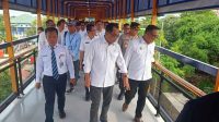 Menteri Perhubungan Budi Karya saat meresmikan Skybridge Bojonggede Sabtu (9/12/2023). HENDI/RADAR BOGOR