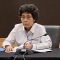 Anggota Dewas Pengawas KPK Albertina Ho (tengah) berikan keterangan dalam konferensi pers Laporan Kinerja Dewan Pengawas KPK Tahun 2023 di Gedung Pusat Edukasi Antikorupsi KPK, Jakarta Selatan, Senin (15/1/2024). (Fianda Sjofjan Rassat)