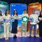 XL POIN: (ki-ka) Head Consumer Proposition XL Axiata, Sri Sofyana Sugiarmadji, VP Partnership Blibli, Florence Ariani, Group Head Mass Segment XL Axiata, Lyra Filiola, Direktur & Chief Commercial Officer - Commerce XL Axiata, David Arcelus Oses, Group Head Corporate Communication XL Axiata, Reza Mirza, dan Partnership Manager Zalora, Claudia Rosalia dalam acara peluncuran program XL Poin di Jakarta, Rabu (24/1).