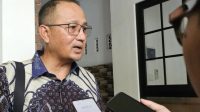 Direktur Jenderal APTIKA Semuel Abrijani Pangerapan di Kantor PBNU, Jakarta Pusat, Kamis (18/1/2024). (Livia Kristianti)