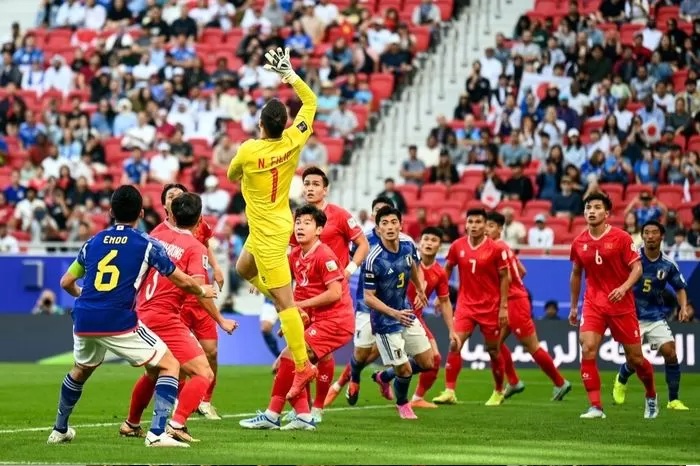 Vietnam harus mengakui kekalahan dari Jepang di laga Piala Asia 2023. (AFC)
