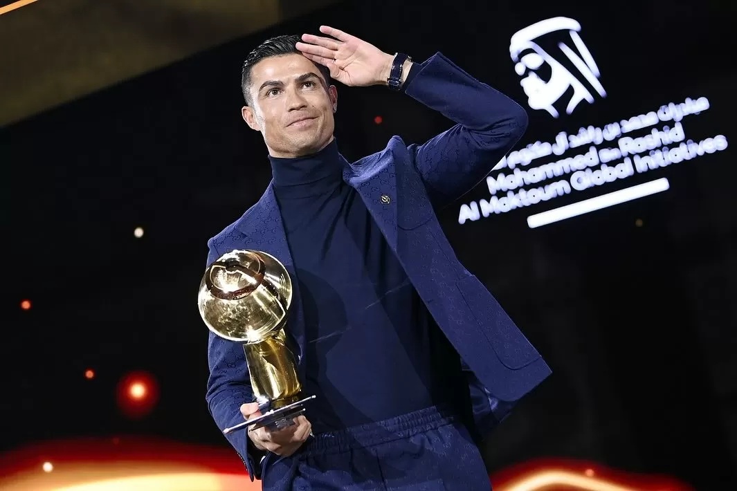 Ronaldo sukses sabet 3 penghargaan di Globe Soccer Award (Sumber Foto : ig @cristianoronaldo)