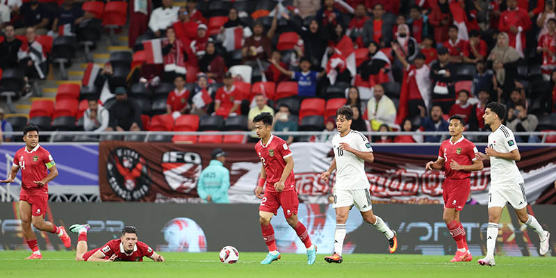 Timnas Indonesia alami kekalahan di laga perdana Piala Asia 2023 melawan Irak, Senin malam (15/1)/PSSI