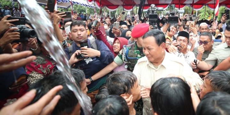 Calon Presiden Nomor Urut 2 Prabowo Subianto saat berkampanye/Ist