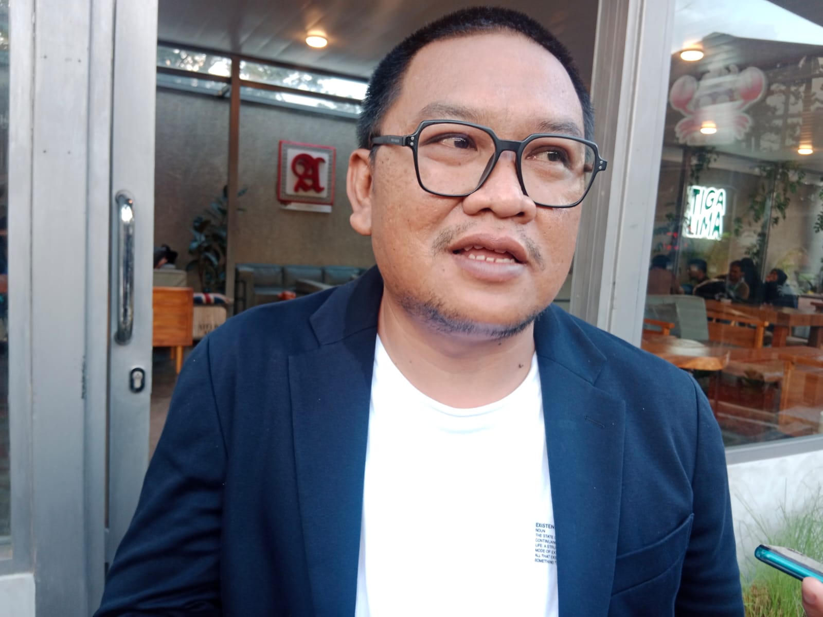 Tim Kampanye Daerah (TKD) Kabupaten Sukabumi untuk Anies Baswedan - Muhaimin Iskandar (AMIN), Anjak Priatama Sukma saat diwawancara belum lama ini.