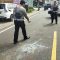 OLAH TKP : Petugas Lantas Polres Sukabumi, saat olah TKP laka lantas di ruas Jalan Raya Sukabumi - Bogor, tepatnya di Kampung Segog, Desa Batununggal, Kecamatan Cibadak, Kabupaten Sukabumi pada Selasa (30/01) pagi.(foto : ist)
