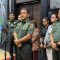Kepala Staf TNI Angkatan Darat (KSAD) Jenderal TNI Maruli Simanjuntak saat konferensi pers di Mabesad, Jakarta Pusat, Senin (22/1/2024). (Fath Putra Mulya)