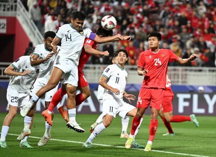 Timnas Indonesia saat bertanding melawan Vietnam di Piala Asia 2023. (Media PSSI)