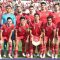 Pesepak bola Timnas Indonesia berfoto bersama sebelum melawan Timnas Austalia pada babak 16 besar Piala Asia 2023 di Stadion Jassim Bin Hamad, Doha, Qatar, Minggu (28/1/2024). (Yusran Uccang)
