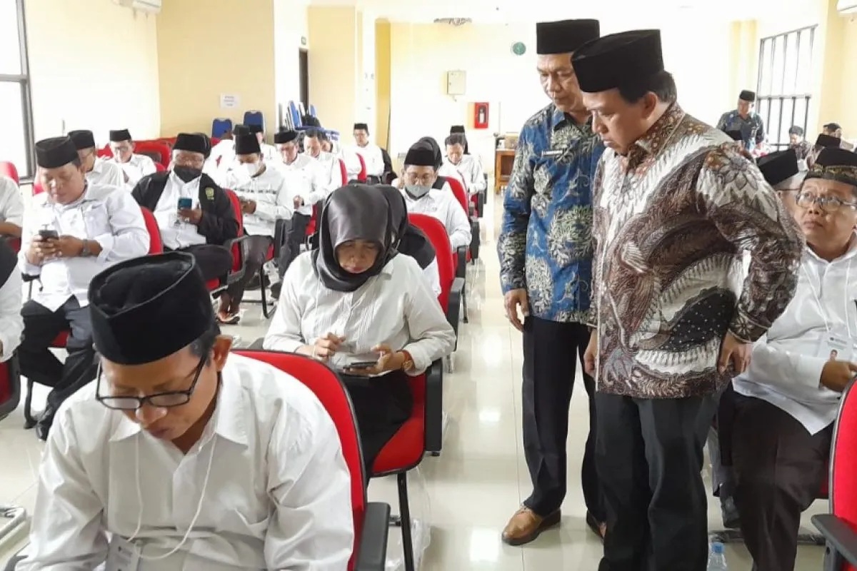 Ujian seleksi petugas haji Kementerian Agama tahun 1444 Hijriah/2023 Masehi. (Kemenag)