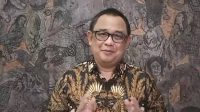 Koordinator Staf Khusus Presiden Ari Dwipayana saat menyampaikan ucapan dan pesan dalam rangka perayaan Hari Ulang Tahun ke-86 LKBN ANTARA melalui video yang diterima di Jakarta, Rabu (14/12/2023). (Andi Firdaus)
