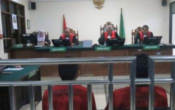 Sidang perdana polisi tembak polisi di Pengadilan Negeri (PN) Cibinong, Kabupaten Bogor, Jawa Barat, Kamis (4/1/2024). (M Fikri Setiawan)